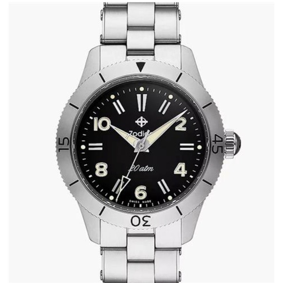 Zodiac Super Sea Wolf wrist watch - - Ref.691 Mechanical Steel zo0001